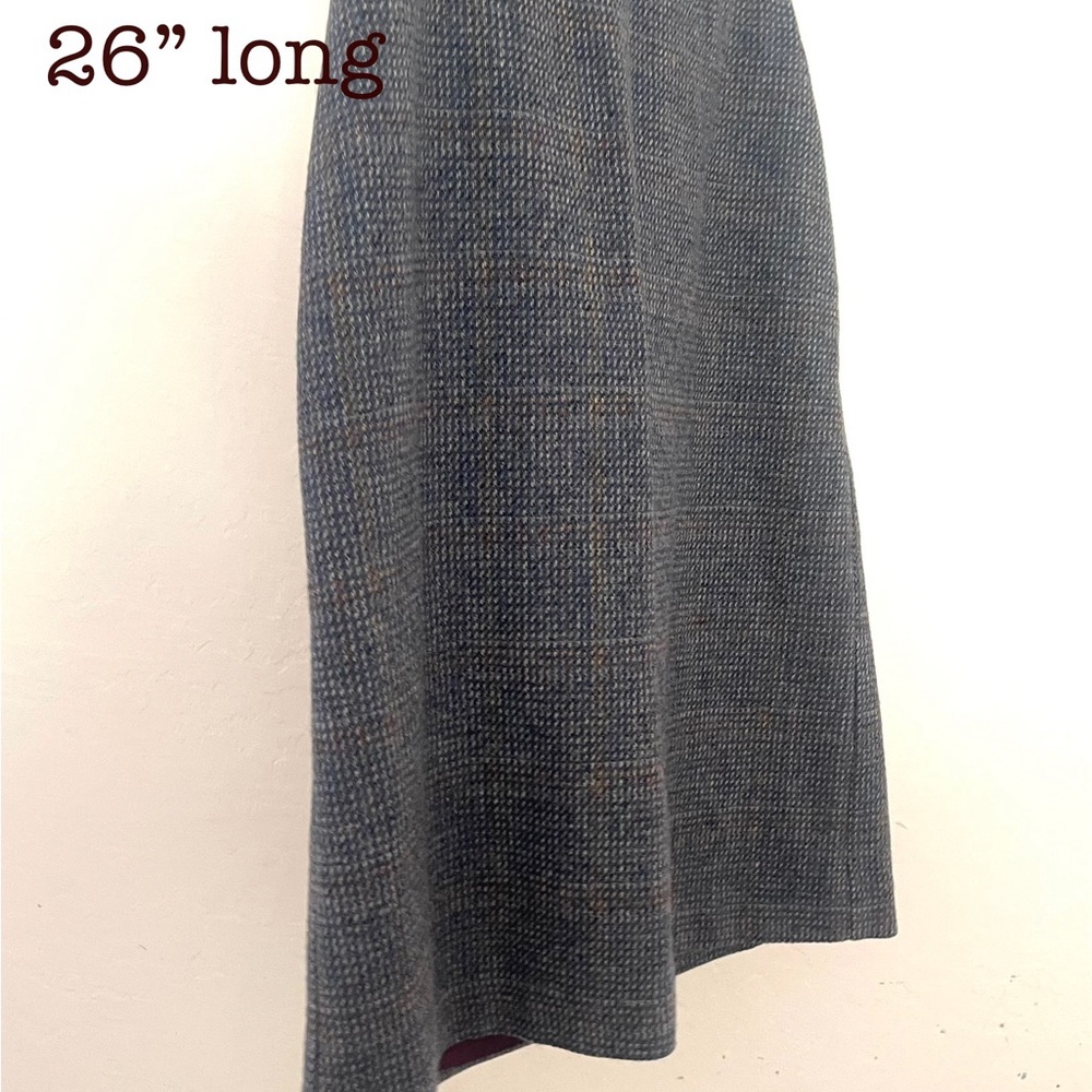 Vintage Wool Tweed Pencil Skirt